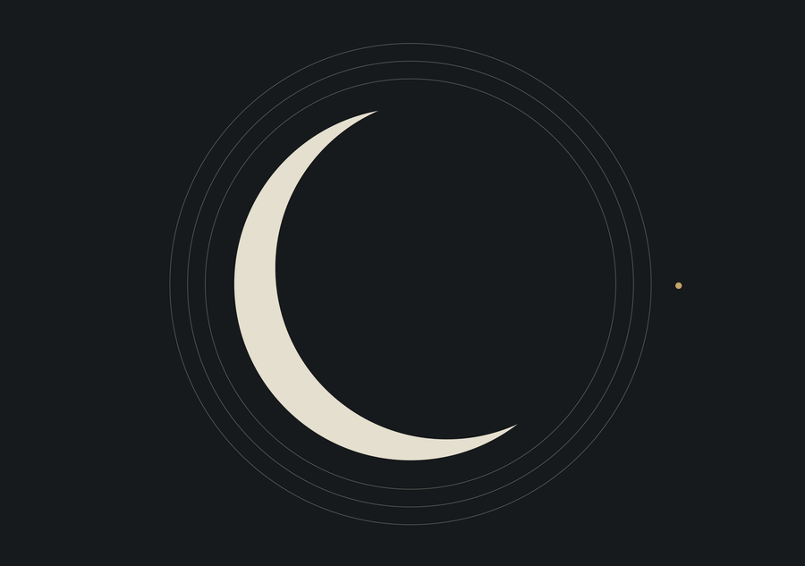 A sliver of light reveals a full eclipse.